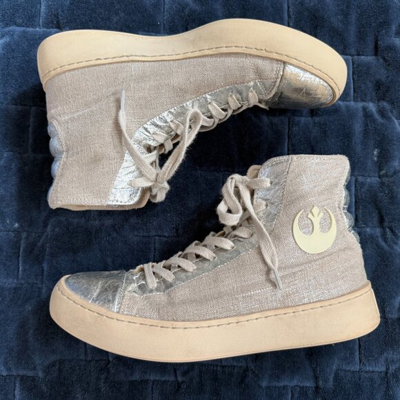Po-Zu Star Wars Limited Edition Silver Resistance Sneakers - EU 38 (No. 82/1000) - Picture 7 of 12